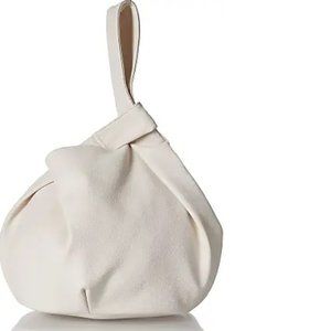 The Drop Avalon Small Tote Bag Purse Handbag Ivory Faux Vegan Leather